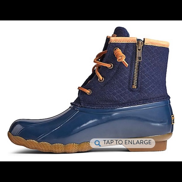 Sperry Women's Saltwater Wool Embossed Duck Boot - Picture 3 of 10